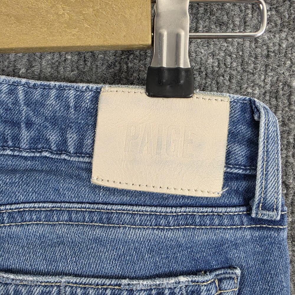 Paige Jeans Womens 27 Sloane Slim Bootcut Medium Wash Blue Denim Casual Stretch - Picture 7 of 16